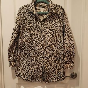 Chico's Animal Print No Iron Shirt
